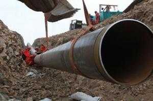 山西太原公路段防腐钢管施工现场